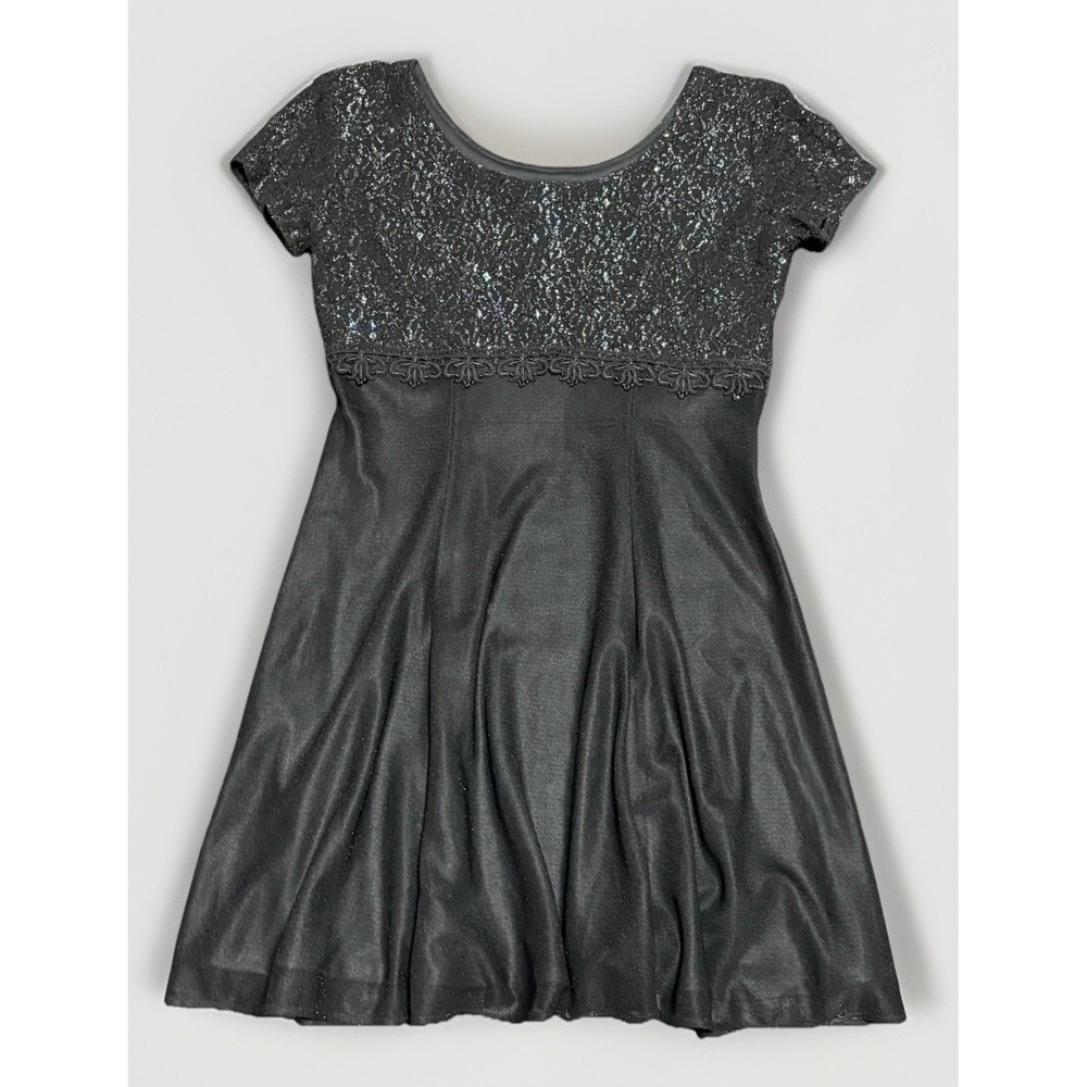 Vintage Y2K 90s Dress Whimsygoth  Fairy Babydoll Goth Emo Lace Iridescent Punk